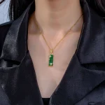 Bamboo Pendant Necklace-1