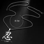 Chinese Character Aiqing Love Pendant Necklace-3