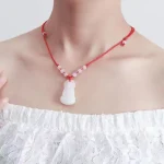 Chinese Traditional Amulet Guanyin Pendant Necklace-1