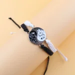 Couple Dragon Loong Pattern Taiji Bracelet-1
