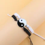 Couple Dragon Loong Pattern Taiji Bracelet-2