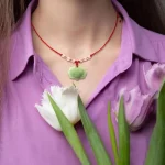 Lotus Pendant Necklace-1