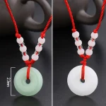 Pingan Buckle Pendant Necklace-3