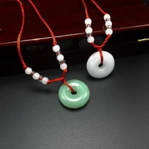 Sample Pingan Buckle Pendant Necklace