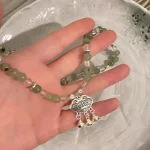 Pingan Lock Bell Beaded Necklace-2