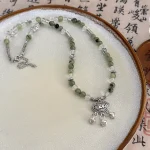 Pingan Lock Bell Beaded Necklace-3