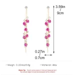 Rose Tassel Earrings-2