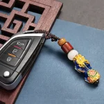 Temperature-sensitive Color-changing Pixiu Pendant For Keychain-1