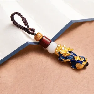 Temperature-sensitive Color-changing Pixiu Pendant For Keychain