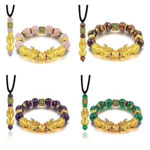 Pixiu Necklace and Bracelet Set