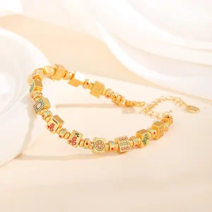 S925 Silver Chinese Mahjong Shisanyao Bracelet