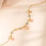 S925 Silver Golden Color Tulip Bracelet-3
