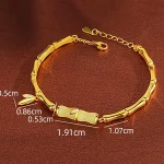 S925 Silver Jade Bamboo Adjustable Bracelet-3