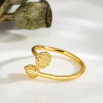 S925 Silver Lotus Seedpod Ring-2