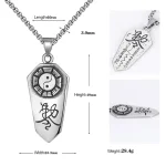 Stainless Steel Taichi Eight Trigrams Imperial Order Necklace-3