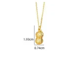 S925 Silver Jade Openable Peanut Necklace-2