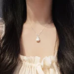 S925 Silver Lucky Bag Inlaid Zircon Necklace-1