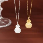 S925 Silver Lucky Bag Inlaid Zircon Necklace