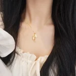 S925 Silver Pixiu ‘Zhaocai' Inlaid Zircon Necklace-1