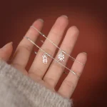 S925 Silver Simplified Chinese Character 'Xile' Bracelet